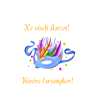 Farsang minta fehér pólón