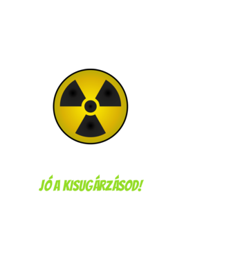 Jó a kisugárzásod!  minta sötétkék pólón