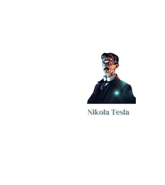 Nikola Tesla minta neonsárga pólón