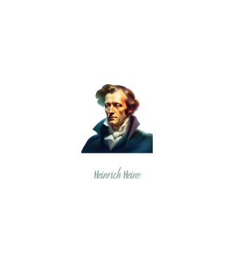 Heinrich Heine minta homokszín pólón