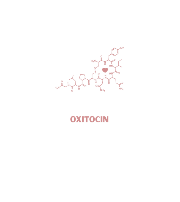 Oxitocin minta világos rózsaszín pólón