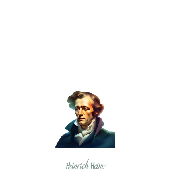 Heinrich Heine minta fehér pólón
