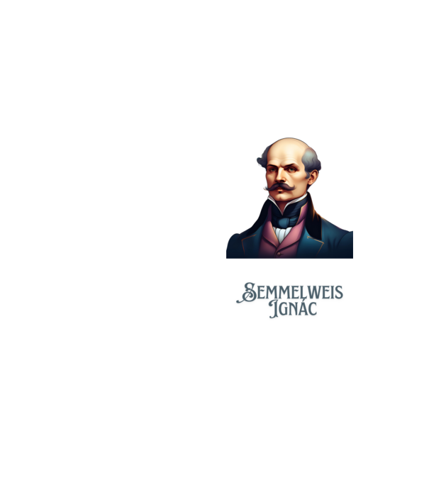 Semmelweis Ignác minta neonsárga pólón