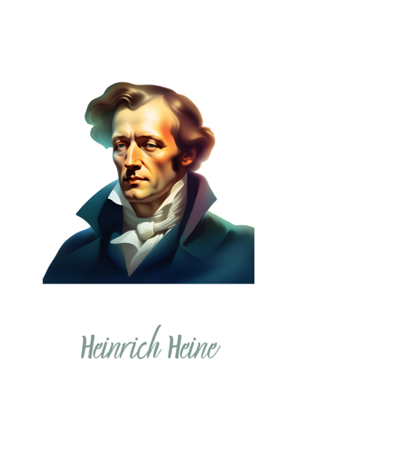 Heinrich Heine minta fekete pólón
