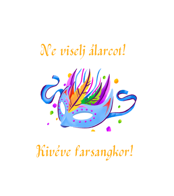 Farsang minta fehér pólón