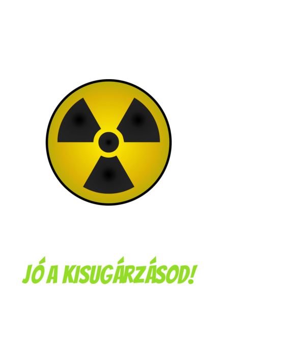 Jó a kisugárzásod!  minta fekete pólón