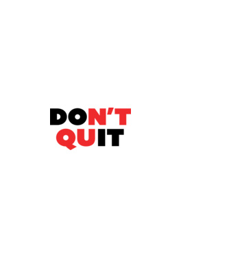 Don't quit - Ne add fel minta világos rózsaszín pólón