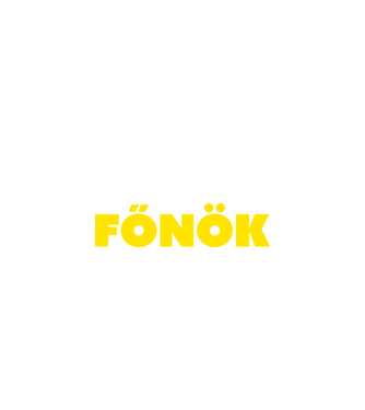 Főnök - sárga minta fekete pólón