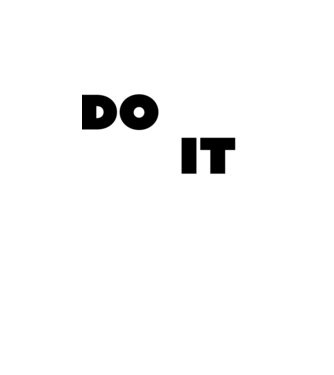 Don't quit - Do it minta királykék pólón