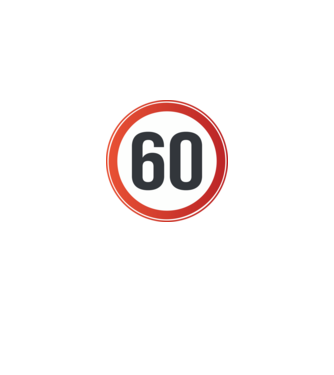 60-as tábla minta fekete pólón