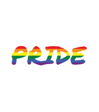 Pride rainbow / szivárvány minta fehér pólón