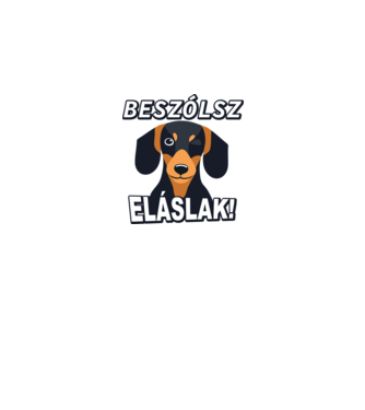 Beszólsz, eláslak! minta szürke pólón