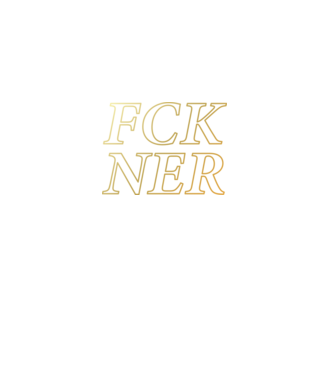 FCK NER - arany minta fekete pólón