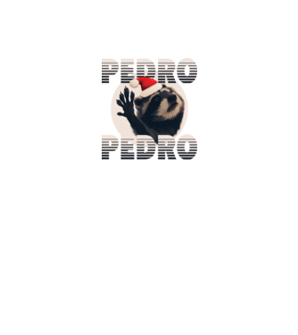 Pedro Karácsony minta fekete pólón