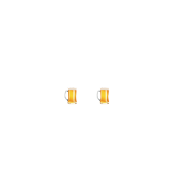 Legény fckn búcsú sörrel - fehér minta fekete pólón
