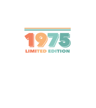 1975 retro - limited edtion minta fekete pólón