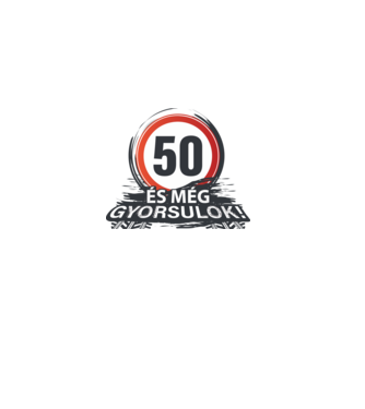 50-es tábla - És még gyorsulok minta dusty pink pólón