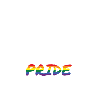 Pride rainbow / szivárvány minta fehér pólón