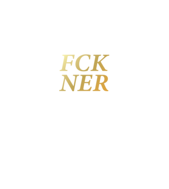 FCK NER - arany minta királykék pólón