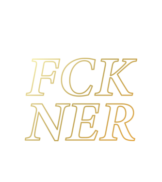 FCK NER - arany minta fehér pólón