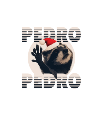 Pedro Karácsony minta homokszín pólón