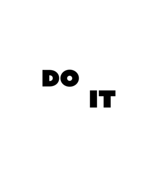 Don't quit - Do it minta fehér/piros pólón