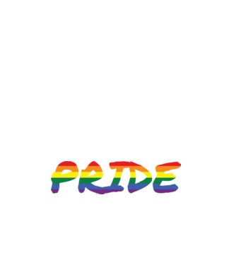 Pride rainbow / szivárvány minta fehér pólón