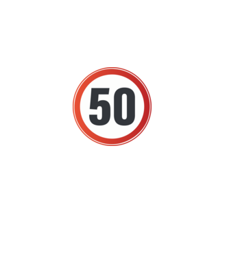 50-es tábla minta fekete pólón