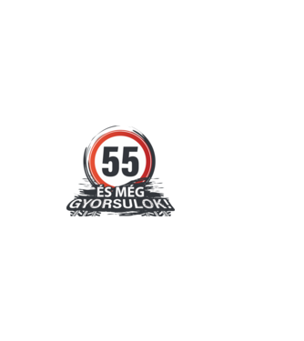 55-ös tábla - És még gyorsulok minta világos rózsaszín pólón