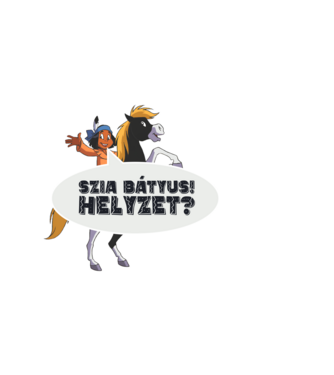 Szia bátyus! Helyzet? minta sötétkék pólón