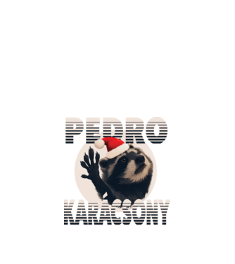Pedro Karácsony 2 minta fekete pólón