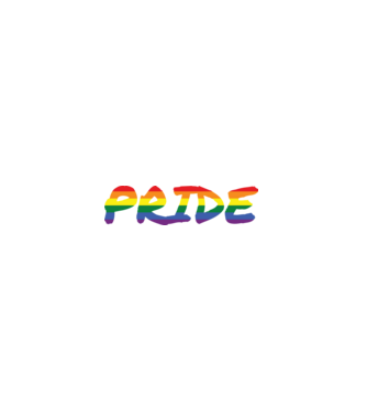 Pride rainbow / szivárvány minta fekete pólón