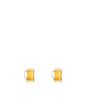 Legény fckn búcsú sörrel - fehér minta fekete pólón
