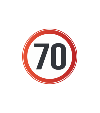 70-es tábla minta fehér pólón