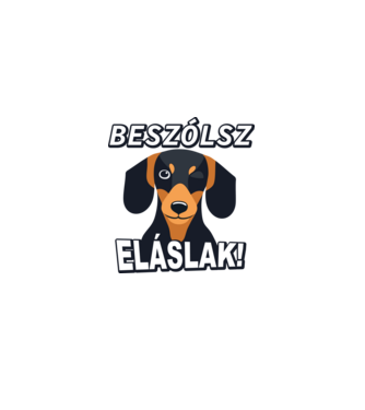 Beszólsz, eláslak! minta szürke pólón