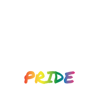 Pride - rainbow - szivárvány minta sötétkék pólón