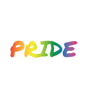 Pride - rainbow - szivárvány minta fehér pólón