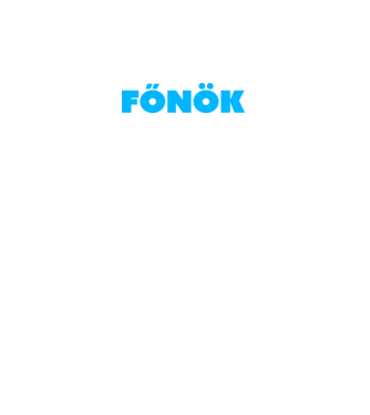 Főnök - kék minta fekete pólón