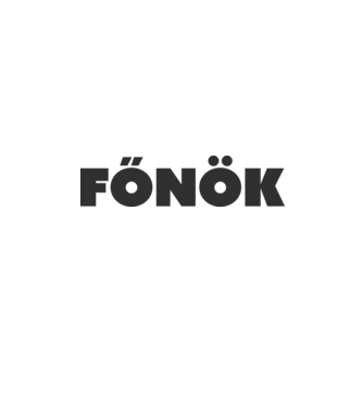 Főnök - fekete minta fehér pólón