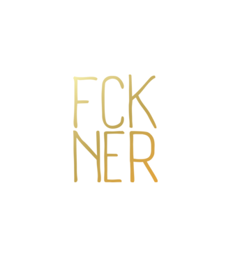 FCK NER - arany minta fekete pólón