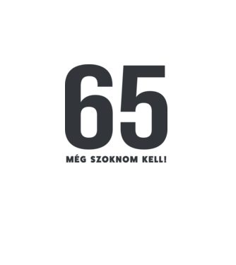 65 - még szoknom kell minta fehér pólón