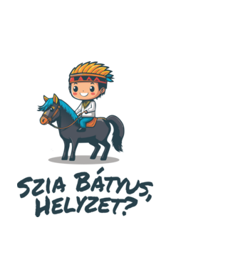 Szia Bátyus, Helyzet? - Yakari indián minta fekete pólón