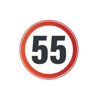 55-ös tábla minta homokszín pólón