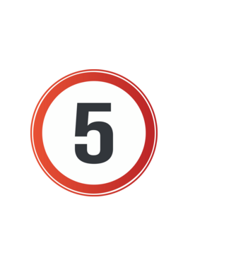 5-ös tábla minta sötétkék pólón