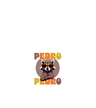Pedro napszemüveggel minta fehér pólón