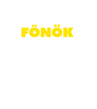 Főnök - sárga minta fekete pólón