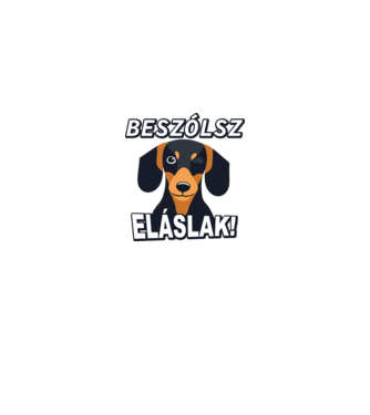 Beszólsz, eláslak! minta királykék pólón
