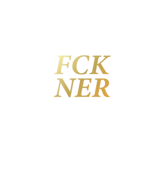 FCK NER - arany minta királykék pólón