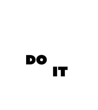Don't quit - Do it minta királykék pólón