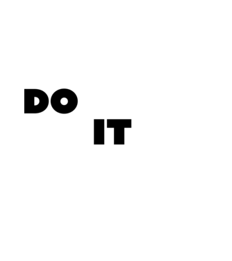 Don't quit - Do it minta fekete pólón